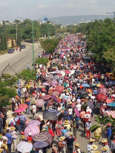 August 3 march in Tuxtla Gutiérrez, Chiapas.