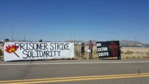 Rally outside of ASPC Lewis near Buckeye, AZ